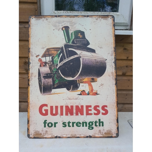 36 - Vintage STYLE painted metal sign 50 cms x 70 cms