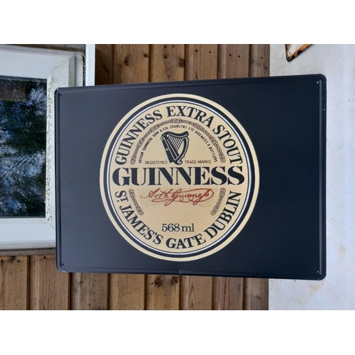 37 - Vintage STYLE painted metal sign 50 cms x 70 cms