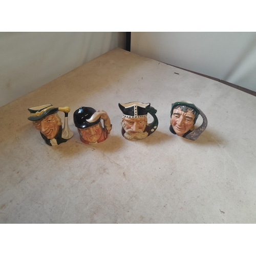 70 - 4 x Royal Doulton Medium size character jugs all in good order