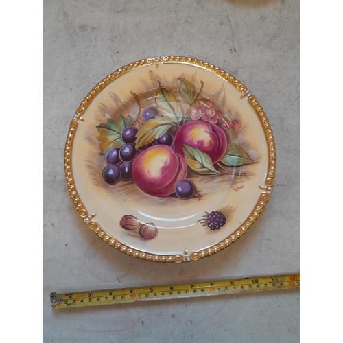 105 - Aynsley Berries and Fruit dinner plate, in good order