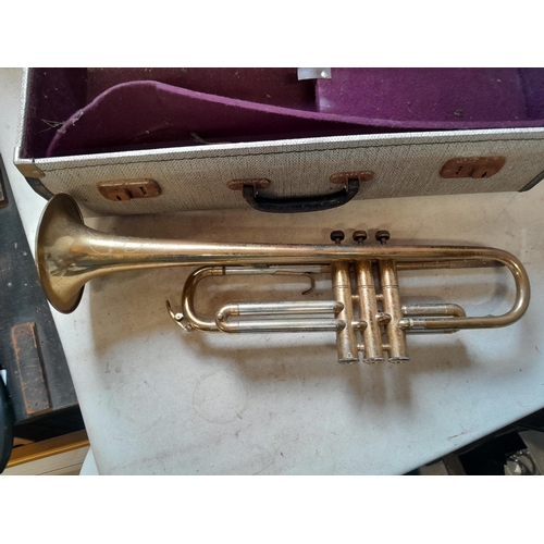 159 - Vintage Dallas trumpet in case, no mouthpiece