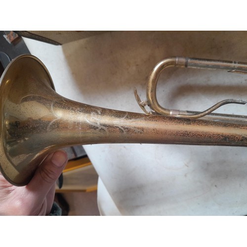 159 - Vintage Dallas trumpet in case, no mouthpiece