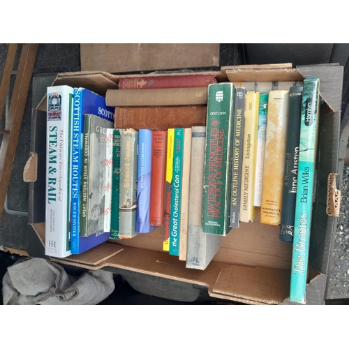 273 - Box of books : Medical, railway and history