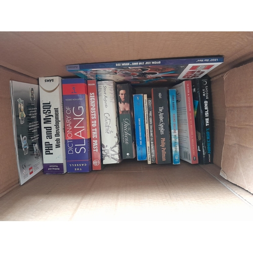 279 - Box of Star wars & Minecraft related books with others