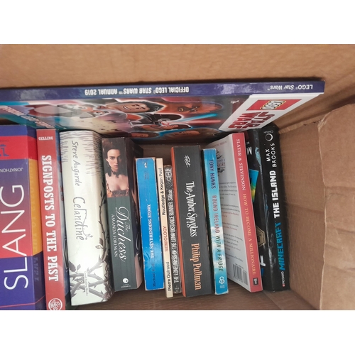 279 - Box of Star wars & Minecraft related books with others