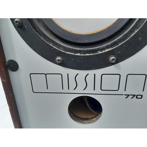 324 - Pair of vintage Mission 770 speakers