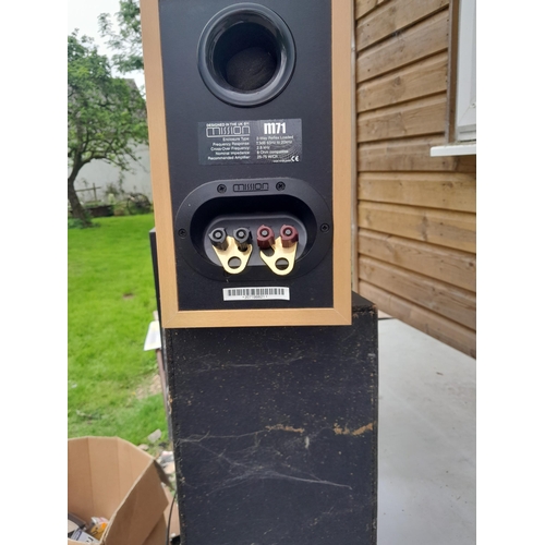 332 - Various speakers : pair of Mordaunt Short MS 25, Yamaha Sub Woofer system YST SW80, Mission M71