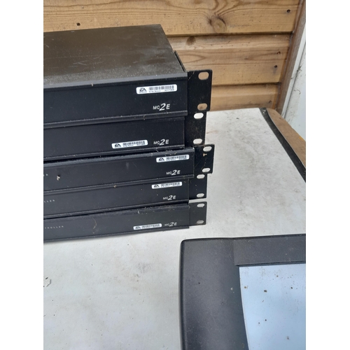 333 - Crestron monitor panel & 4 x MC 2 E media control panels