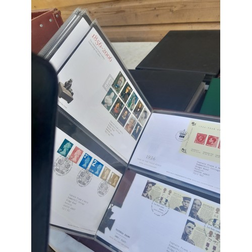 5 - 5 x albums of Stamp First Day Covers with some postal history  (approx 12 kg)