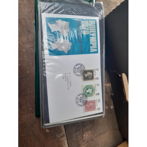 10 - Stamps : Mainly Stamp First Day covers in folders and some postal history