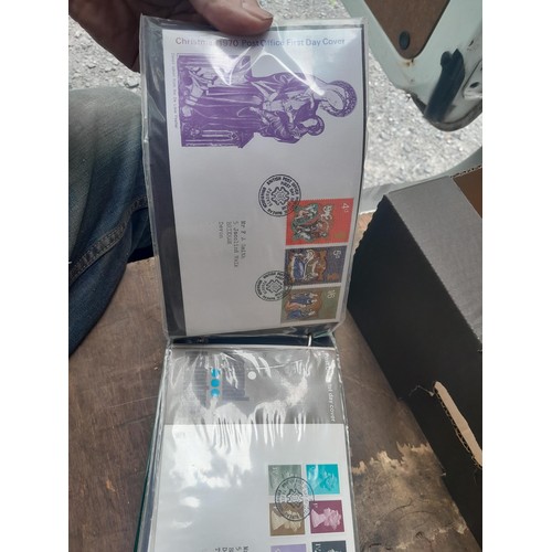 10 - Stamps : Mainly Stamp First Day covers in folders and some postal history