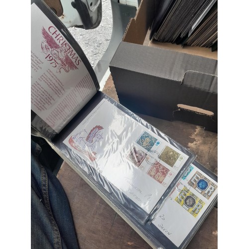 10 - Stamps : Mainly Stamp First Day covers in folders and some postal history