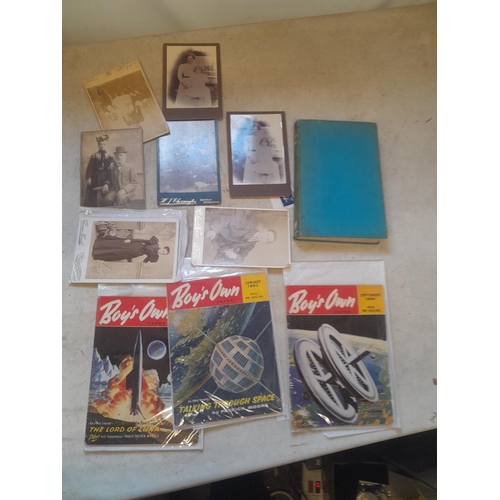 18 - Black and white Cartes De Visites , vintage Boys Own  & The  Butlin Story