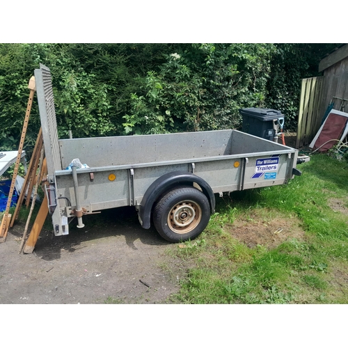 458 - Ifor William GD 84 trailer with loading ramp, Internal dimensions are 2.50m x 1.25m.,