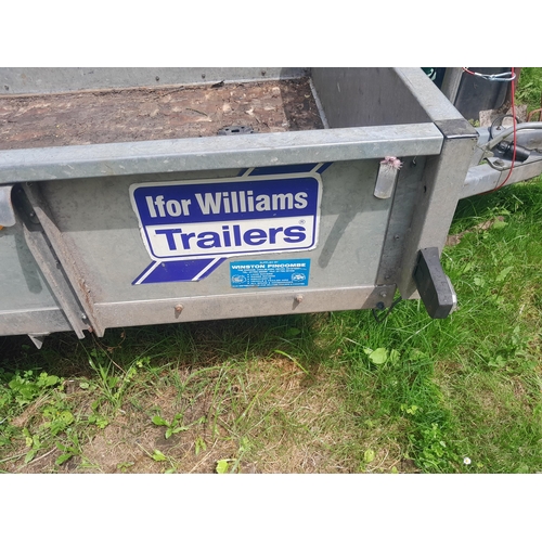 458 - Ifor William GD 84 trailer with loading ramp, Internal dimensions are 2.50m x 1.25m.,