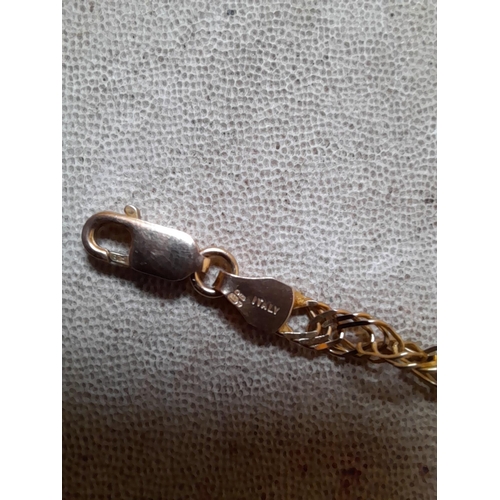 56 - 9 KT gold bracelet 3 g