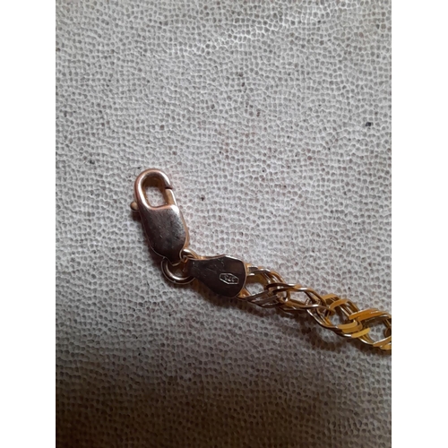 56 - 9 KT gold bracelet 3 g