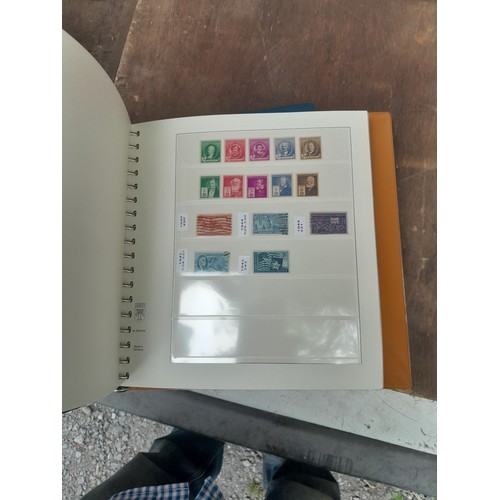 164 - Stamps : USA, 2 x Lindar albums containing 1900 -2000 collection, earlier used and later unmounted &... 