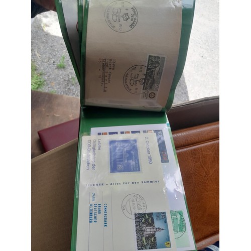 173 - Stamps : West German accumulation of First Day Covers in 13 binders