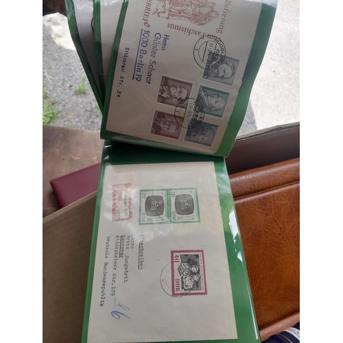 173 - Stamps : West German accumulation of First Day Covers in 13 binders