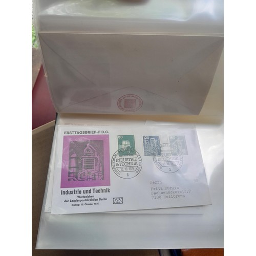 173 - Stamps : West German accumulation of First Day Covers in 13 binders