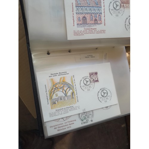 173 - Stamps : West German accumulation of First Day Covers in 13 binders