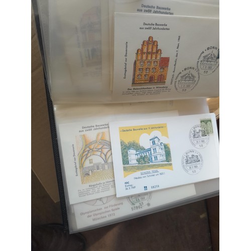 173 - Stamps : West German accumulation of First Day Covers in 13 binders