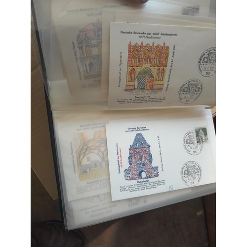 173 - Stamps : West German accumulation of First Day Covers in 13 binders