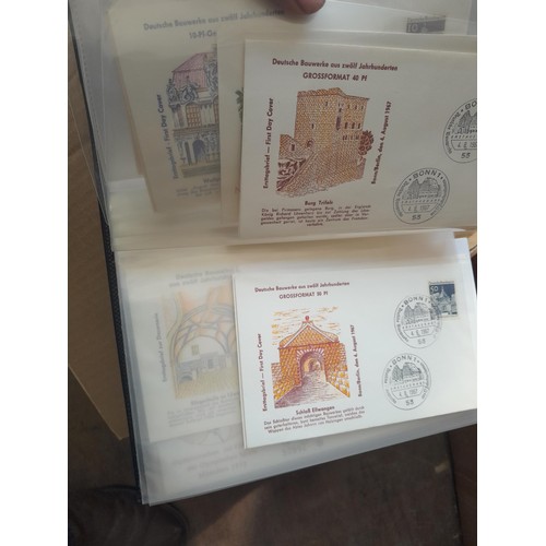 173 - Stamps : West German accumulation of First Day Covers in 13 binders