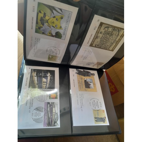 173 - Stamps : West German accumulation of First Day Covers in 13 binders