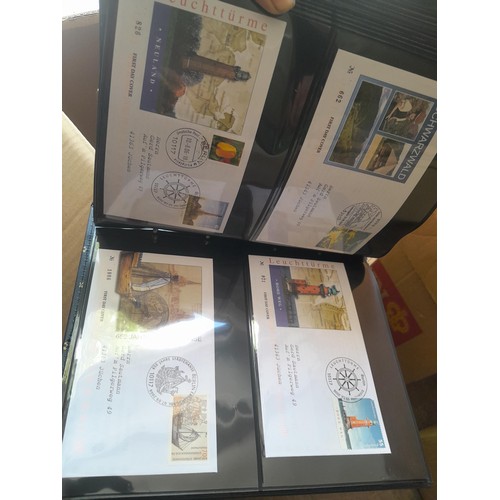 173 - Stamps : West German accumulation of First Day Covers in 13 binders