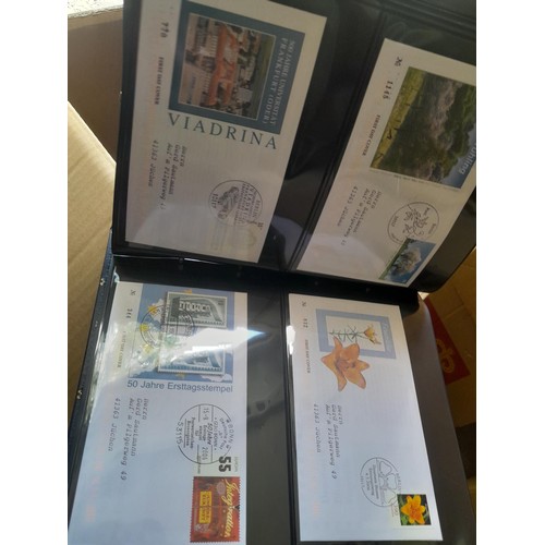 173 - Stamps : West German accumulation of First Day Covers in 13 binders