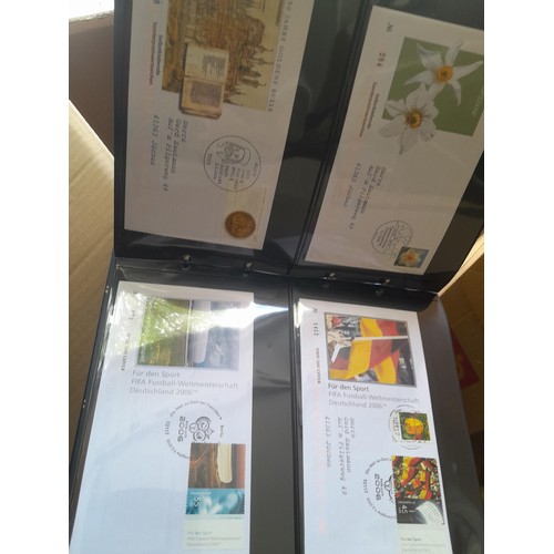 173 - Stamps : West German accumulation of First Day Covers in 13 binders