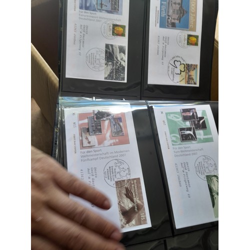 173 - Stamps : West German accumulation of First Day Covers in 13 binders