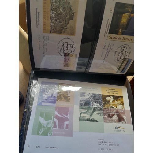 173 - Stamps : West German accumulation of First Day Covers in 13 binders