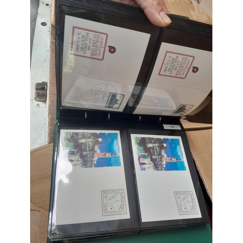 174 - Stamps : East Germany First day covers in 8 binders