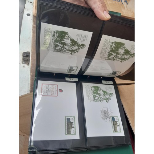 174 - Stamps : East Germany First day covers in 8 binders