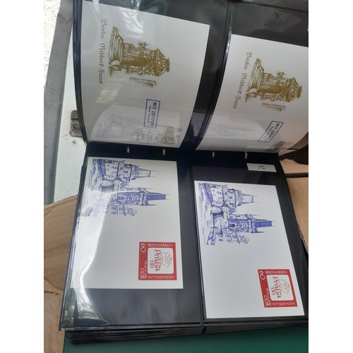 174 - Stamps : East Germany First day covers in 8 binders