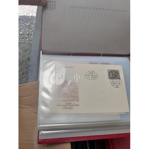 174 - Stamps : East Germany First day covers in 8 binders