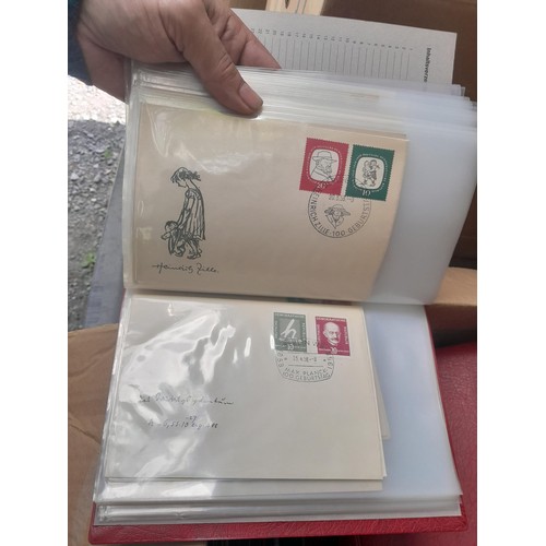 174 - Stamps : East Germany First day covers in 8 binders