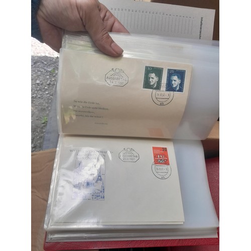 174 - Stamps : East Germany First day covers in 8 binders