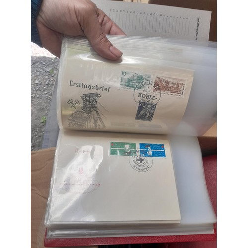 174 - Stamps : East Germany First day covers in 8 binders