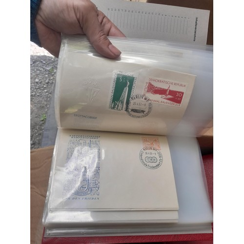 174 - Stamps : East Germany First day covers in 8 binders