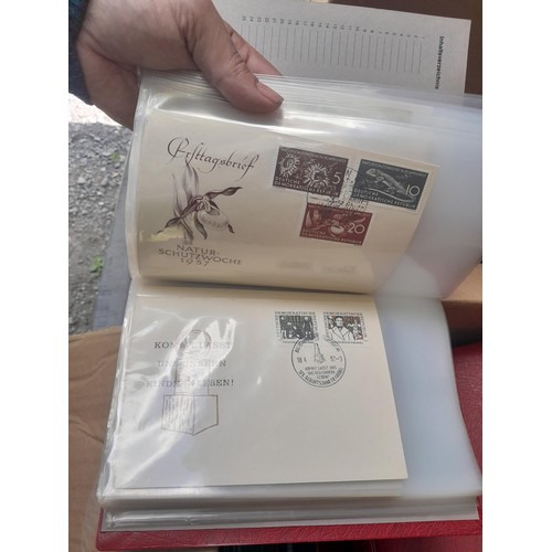 174 - Stamps : East Germany First day covers in 8 binders