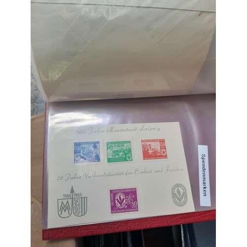 174 - Stamps : East Germany First day covers in 8 binders