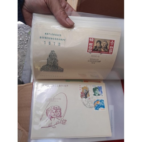 174 - Stamps : East Germany First day covers in 8 binders