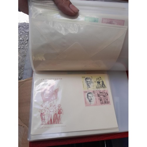 174 - Stamps : East Germany First day covers in 8 binders