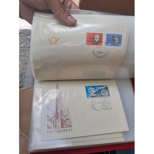 174 - Stamps : East Germany First day covers in 8 binders