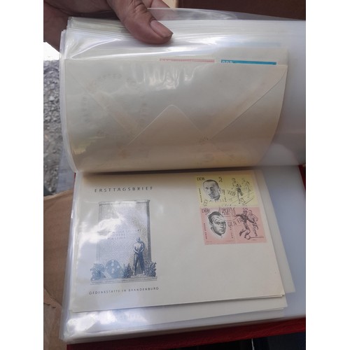 174 - Stamps : East Germany First day covers in 8 binders