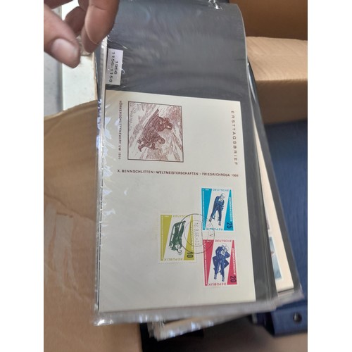 174 - Stamps : East Germany First day covers in 8 binders